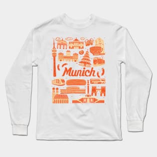 Munich Cityscape Landmark Long Sleeve T-Shirt